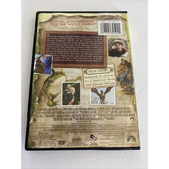The Spiderwick Chronicles (DVD, 2008, Full Screen) - Picture 2 of 7